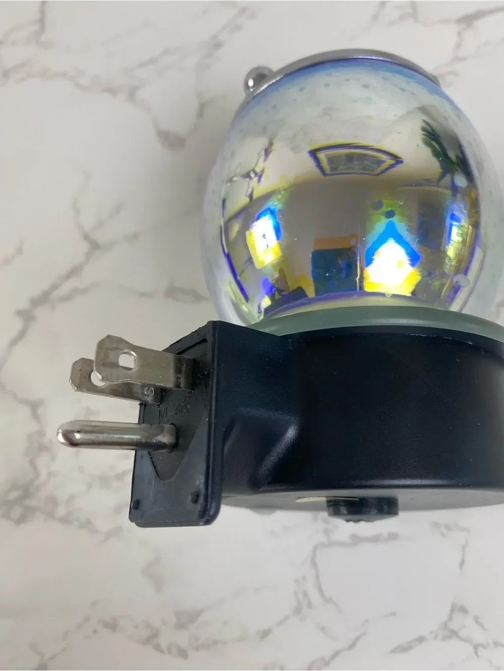 Iridescent Glass Electric Plug-In Wax Warmer - Multicolor Glow
